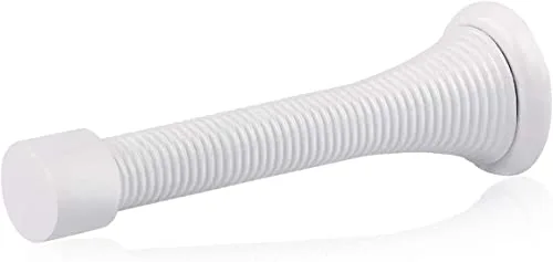 HOMOTEK White 40 Pack Spring Door Stops with Rubber Bumper Tips | Protects Walls and Doors - main product image