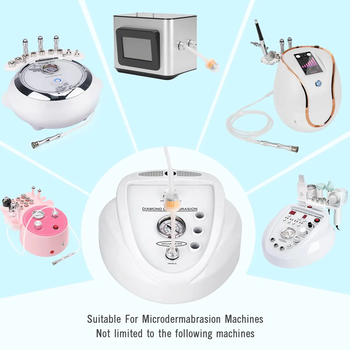 TopDirect Microdermabrasion Filter Set with Silicone Tube | Durable Filters & 39" Silicone Hose for Skin Care Machines - view 7