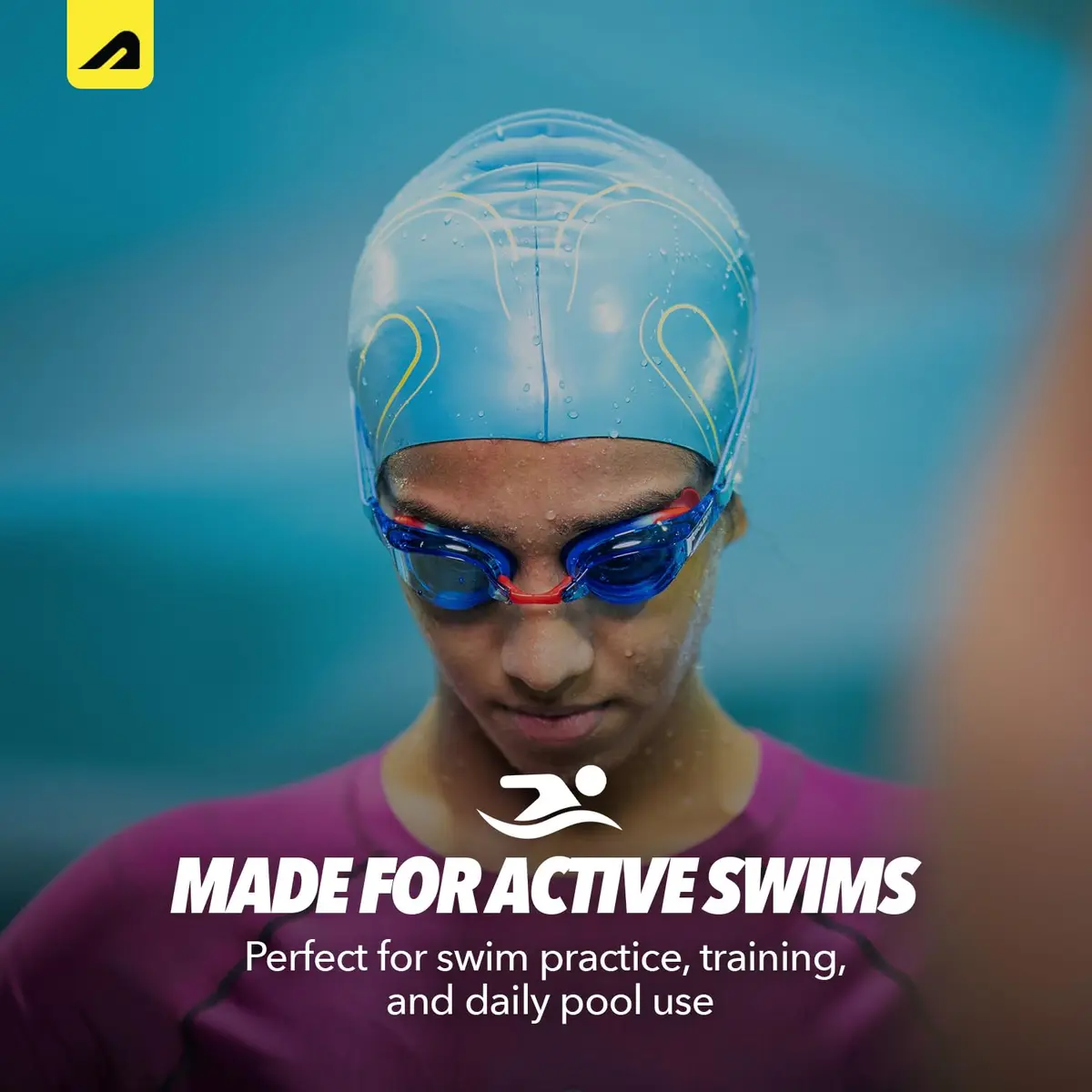 Boldfit Swimming Cap for Women Silicone Long Hair | Waterproof, UV Protection, Easy Fit - view 8