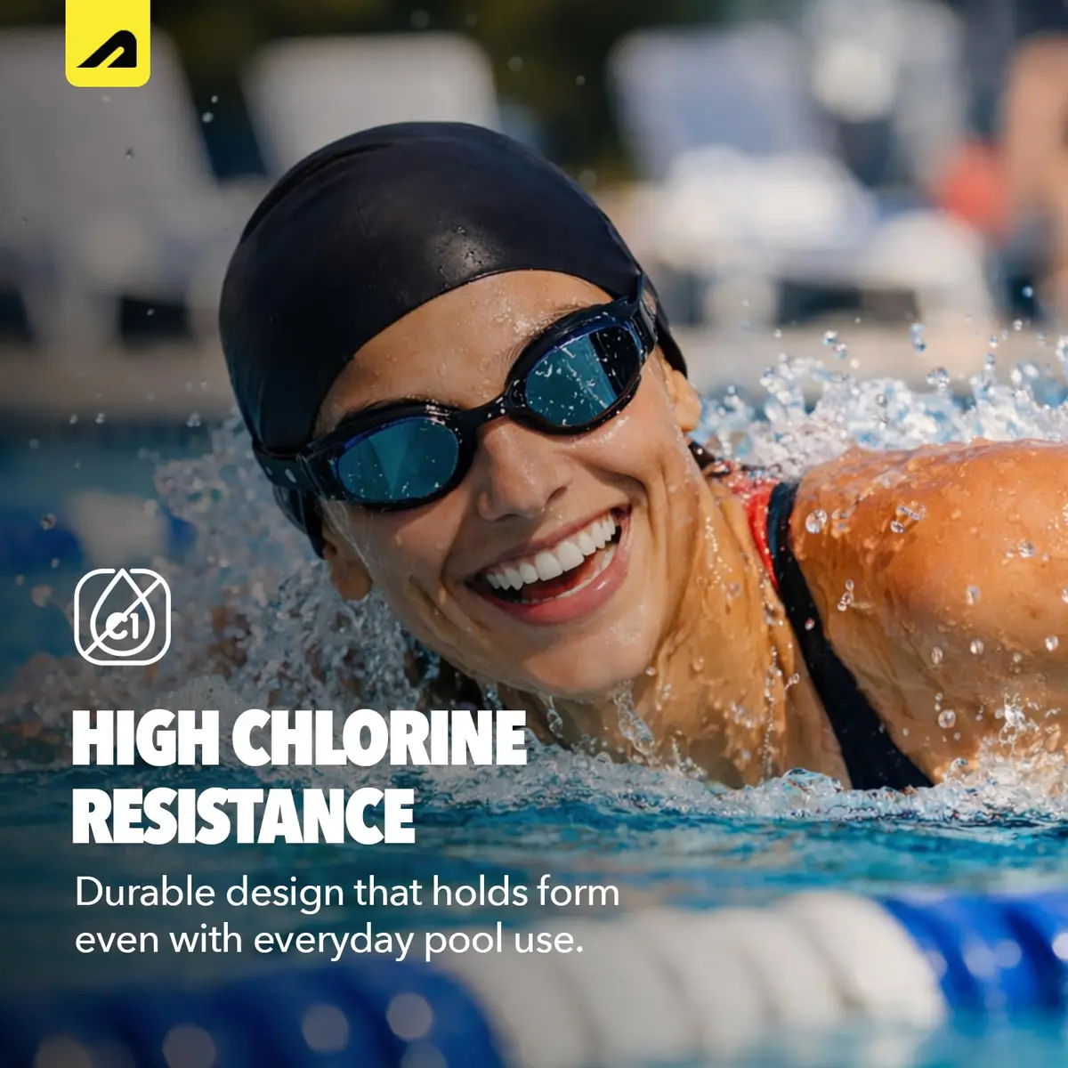 Boldfit Swimming Cap for Women Silicone Long Hair | Waterproof, UV Protection, Easy Fit - view 5