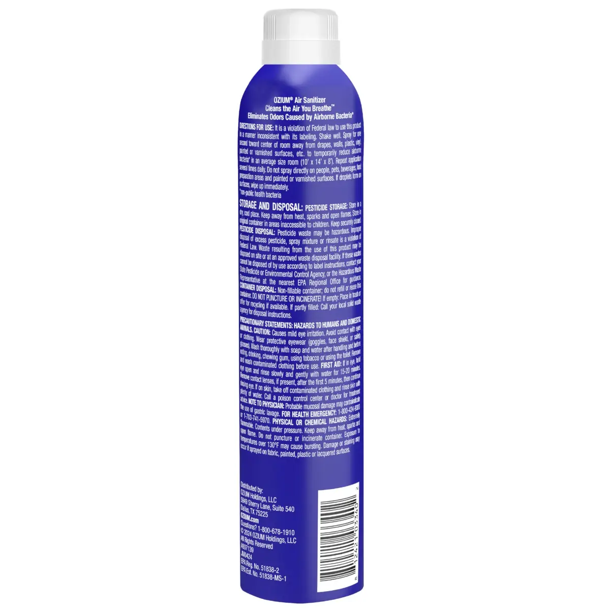 Ozium Air Sanitizer Spray Country Fresh 8 oz (237 ml) | Eliminates Odors & Sanitizes Air - view 8