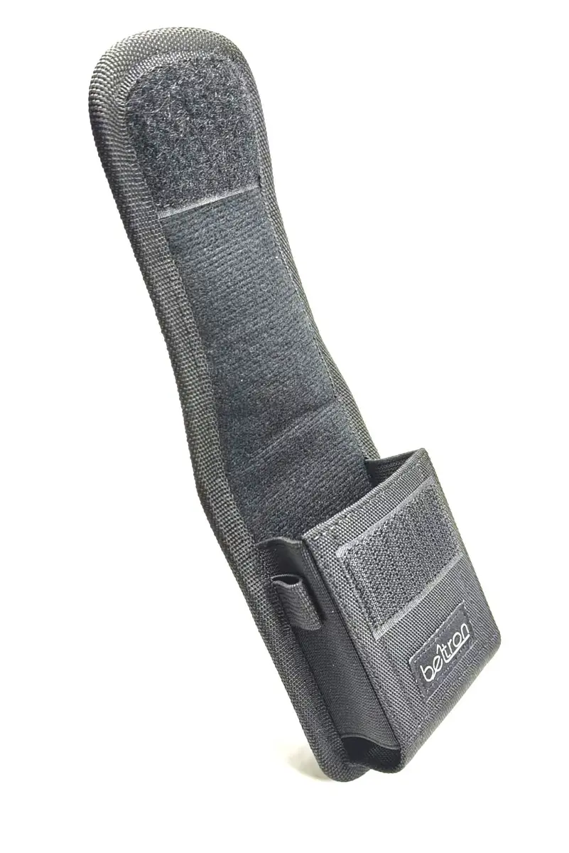 BELTRON Vertical Nylon Case for CAT S22 Flip Phone & Sonim XP3 Plus, Heavy Duty Belt Loop & Metal Clip, Black - view 4