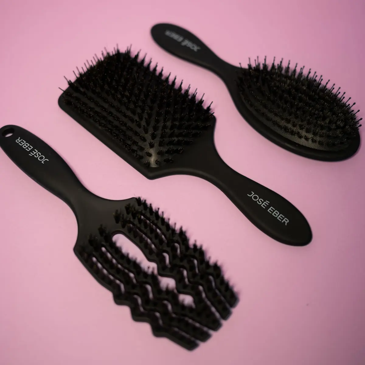 José Eber Paddle Hair Brush - Boar & Nylon Bristles | Salon-Quality All Hair Types - view 5