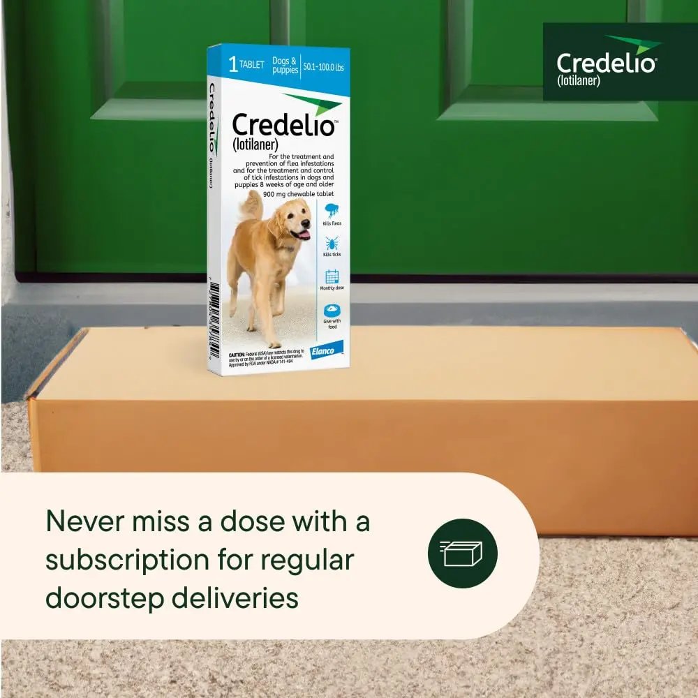 Credelio Tick & Flea Treatment for Dogs 50.1-100 lbs. | Fast-Acting Chewable for Dogs - view 8