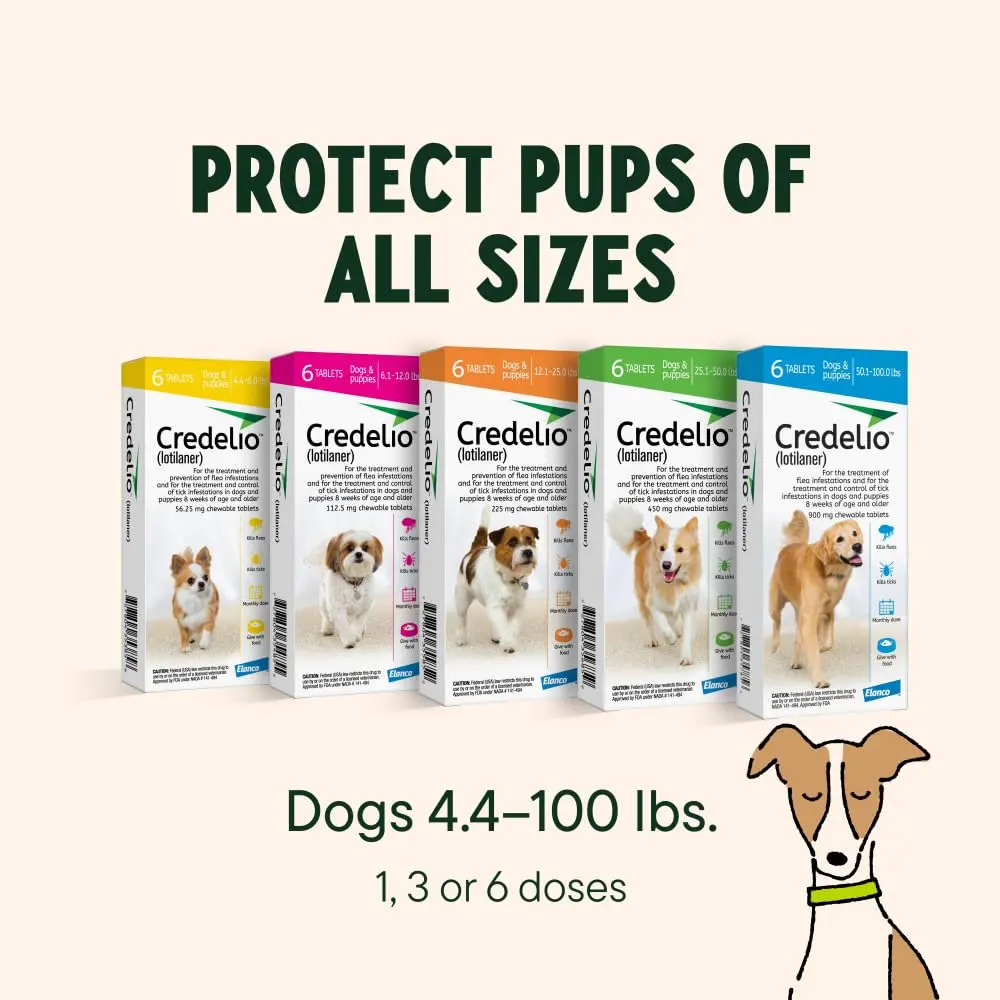 Credelio Tick & Flea Treatment for Dogs 50.1-100 lbs. | Fast-Acting Chewable for Dogs - view 9