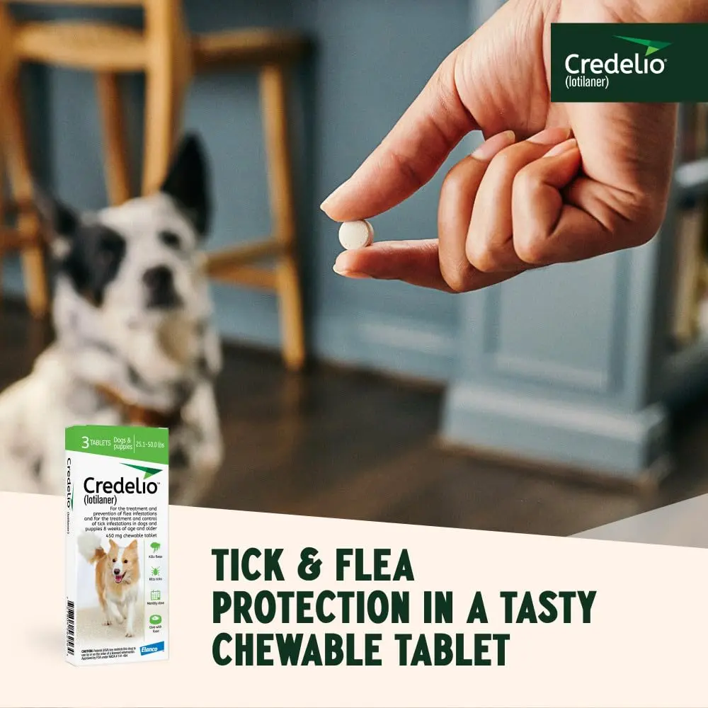 Credelio Chewable for Dogs 25.1-50 lbs | Fast-Acting Tick & Flea Protection - view 7