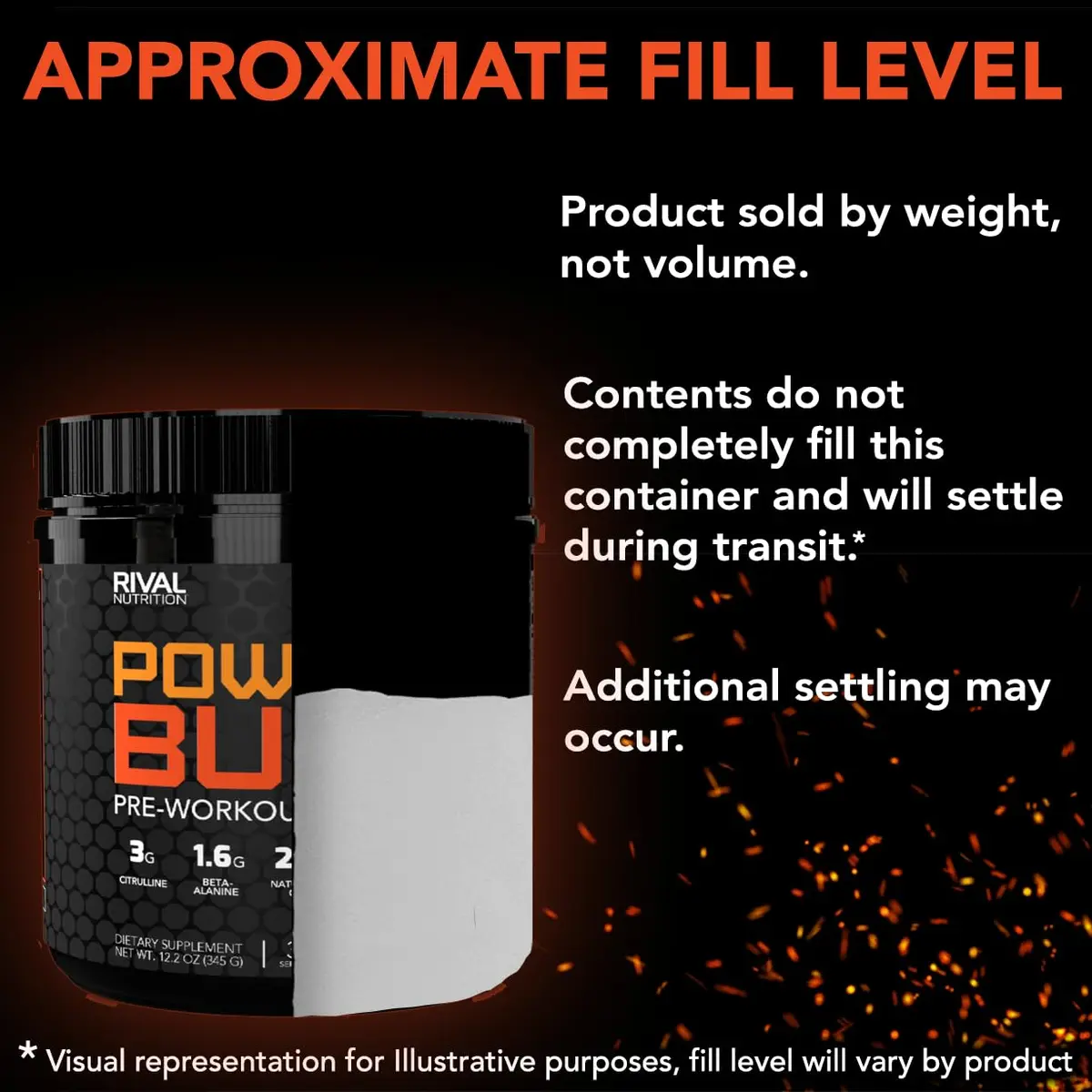 Rival Nutrition Powder Burn Juicy Orange | Pre-Workout Powder for Energy & Endurance - view 5