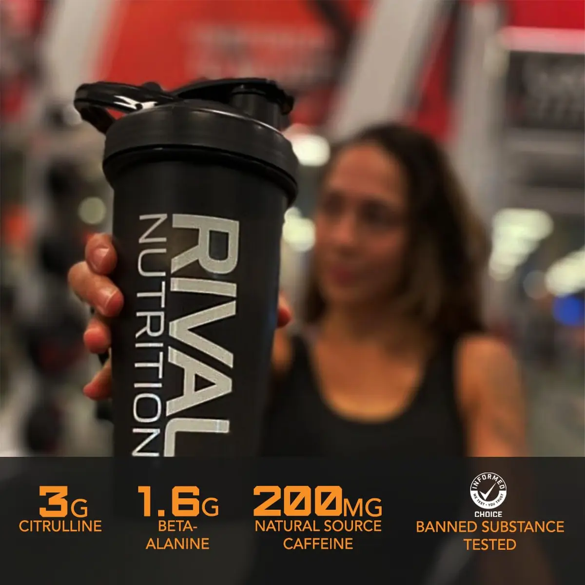 Rival Nutrition Powder Burn Pre-Workout Watermelon Candy 1.65lb | Explosive Energy & Hydration - view 2