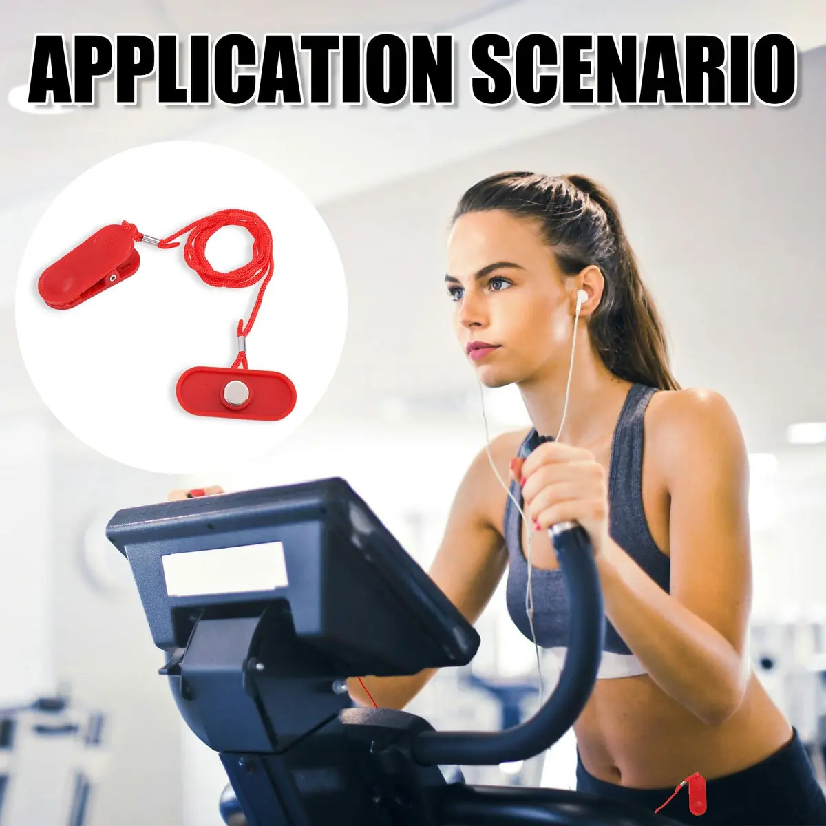 Gosknor Treadmill Magnet Safety Key, Universal Treadmill Safety Key | Red ABS Magnet - view 5