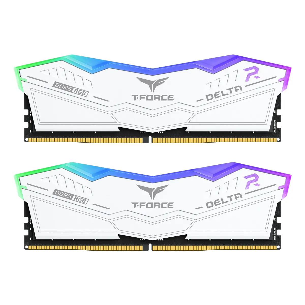 TEAMGROUP T-Force Delta RGB DDR5 RAM 32GB (2x16GB) 6000MHz White | High-Speed Desktop Memory Module - main product image