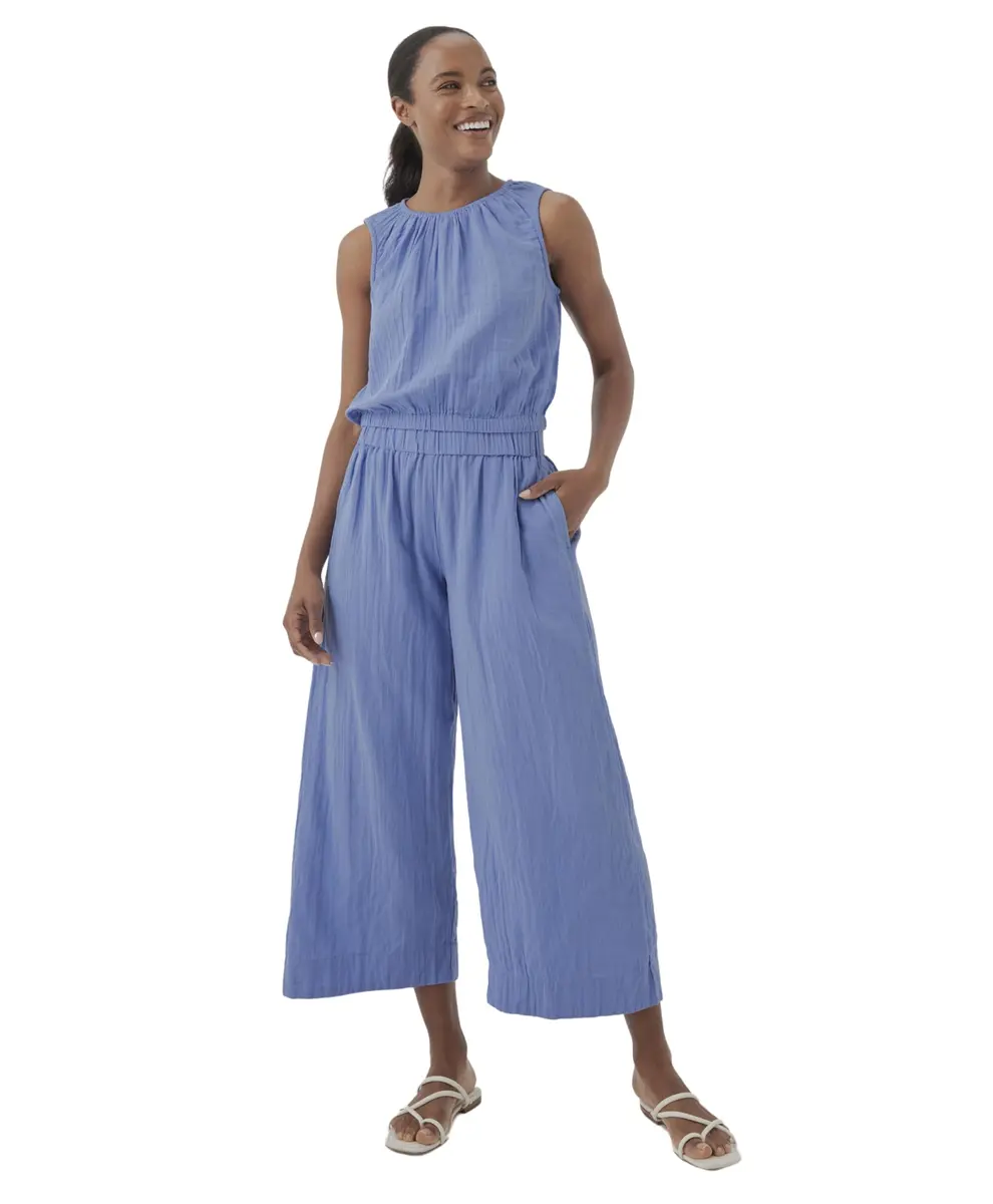 Pact Organic Cotton Women's Gauze Wide Leg Pant | Breathable, Flowy & Comfortable in Warm Weather - main product image