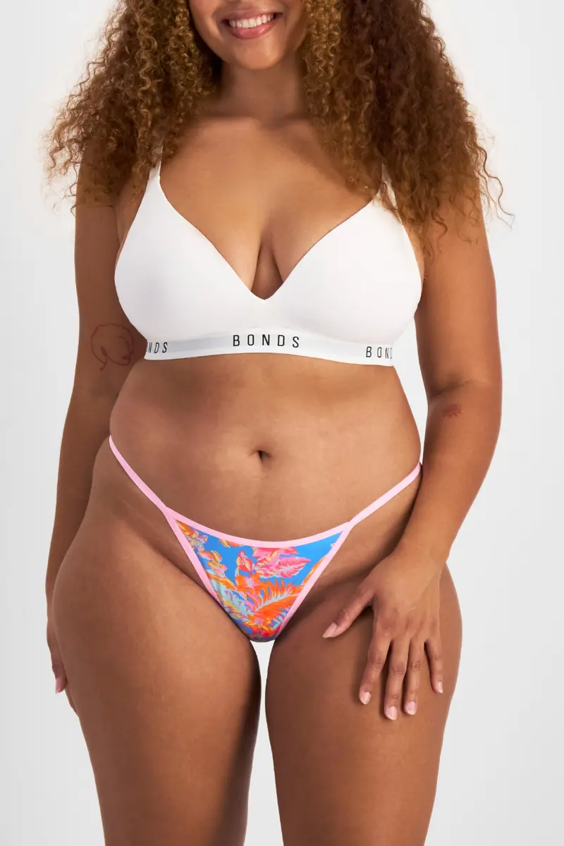 Bonds Women’s Thong Underwear 3-Pack | Breathable Cotton Blend, Soft Stretch, Everyday Comfort - view 2