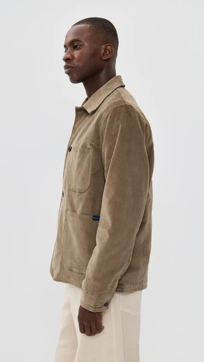 Paul Smith Mens Work Jacket Hazelnut Medium | Organic Cotton, Fully Lined - view 5
