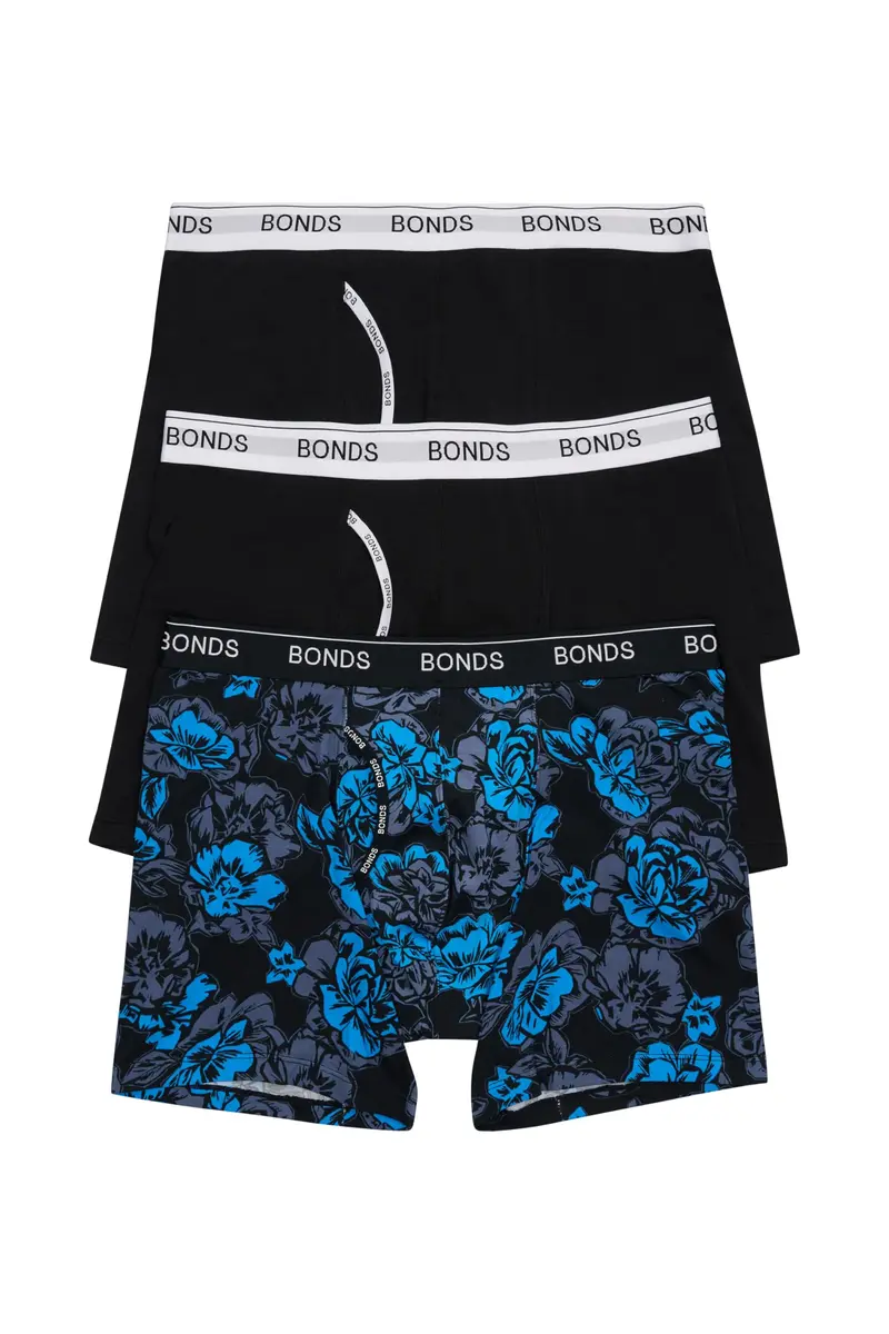Bonds Men’s Mid-Length Boxer Briefs 3-Pack | Soft Cotton, Everyday Comfort Underwear - main product image