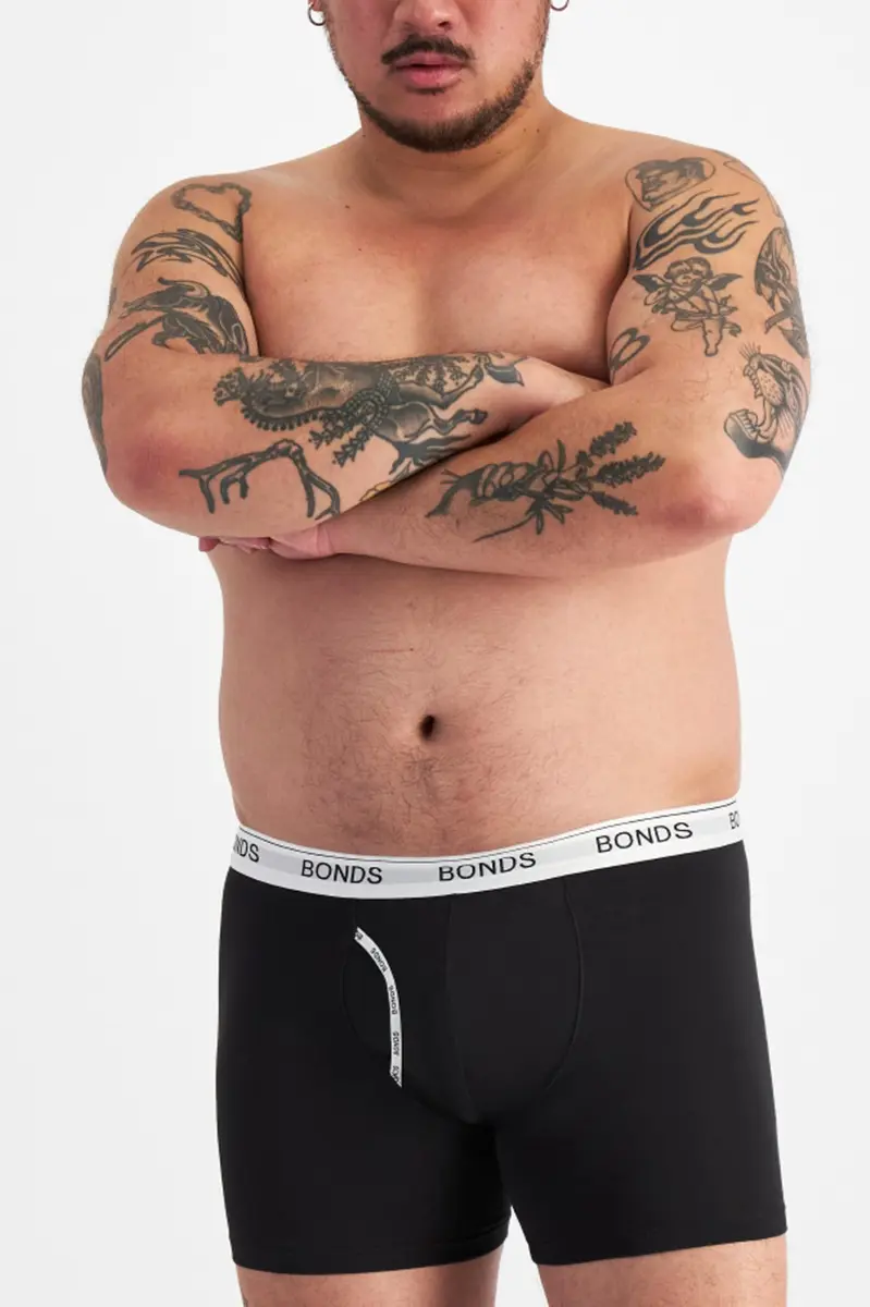 Bonds Men’s Mid-Length Boxer Briefs 3-Pack | Soft Cotton, Everyday Comfort Underwear - view 5