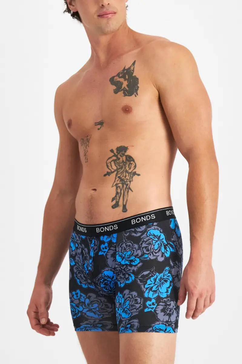 Bonds Men’s Mid-Length Boxer Briefs 3-Pack | Soft Cotton, Everyday Comfort Underwear - view 3