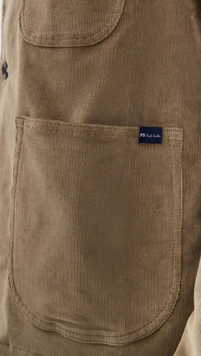 Paul Smith Mens Work Jacket Hazel | Organic Cotton Blend, Fully Lined, Regular Fit - view 6