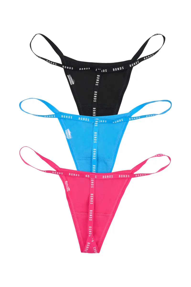 Bonds Women’s Thong Underwear 3-Pack | Breathable Cotton Blend, Soft Stretch, Everyday Comfort - view 5