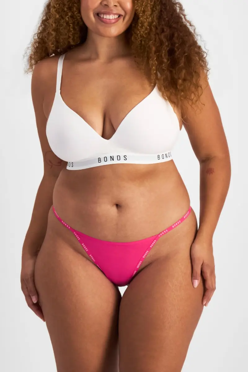 Bonds Women’s Thong Underwear 3-Pack | Breathable Cotton Blend, Soft Stretch, Everyday Comfort - view 2