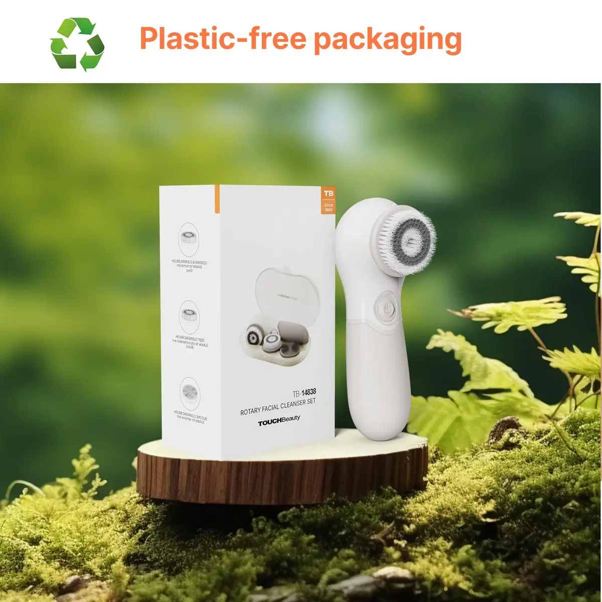 TOUCHBeauty Face Scrubber with 3 Brush Heads & 2 Speeds | Deep Cleansing & Exfoliating for All Skin Types - view 8