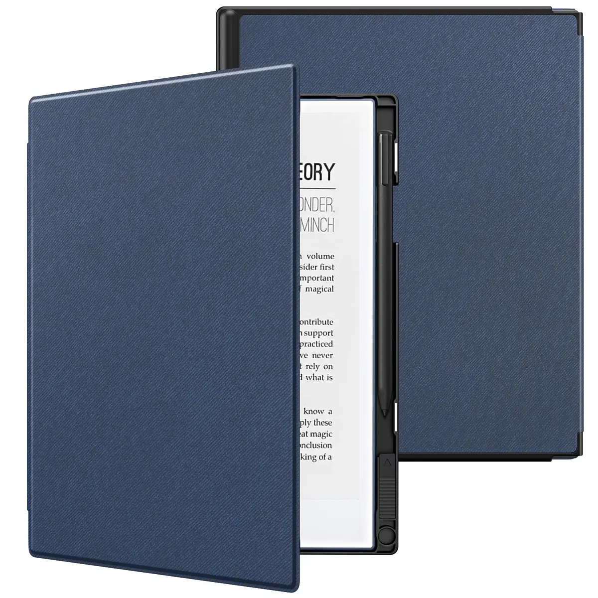 TiMOVO Case for Remarkable 2 10.3" (26.16 cm) Dark Blue Folio with Pen Slot | Protective Hard Back Shell - main product image