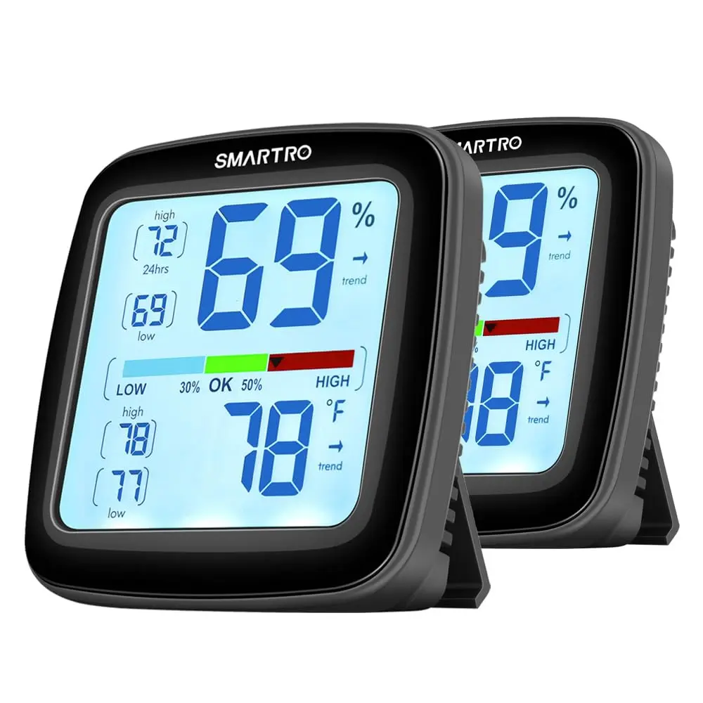 SMARTRO SC42 Digital Hygrometer Indoor Room Thermometer | High Precision Temperature & Humidity Monitor - main product image