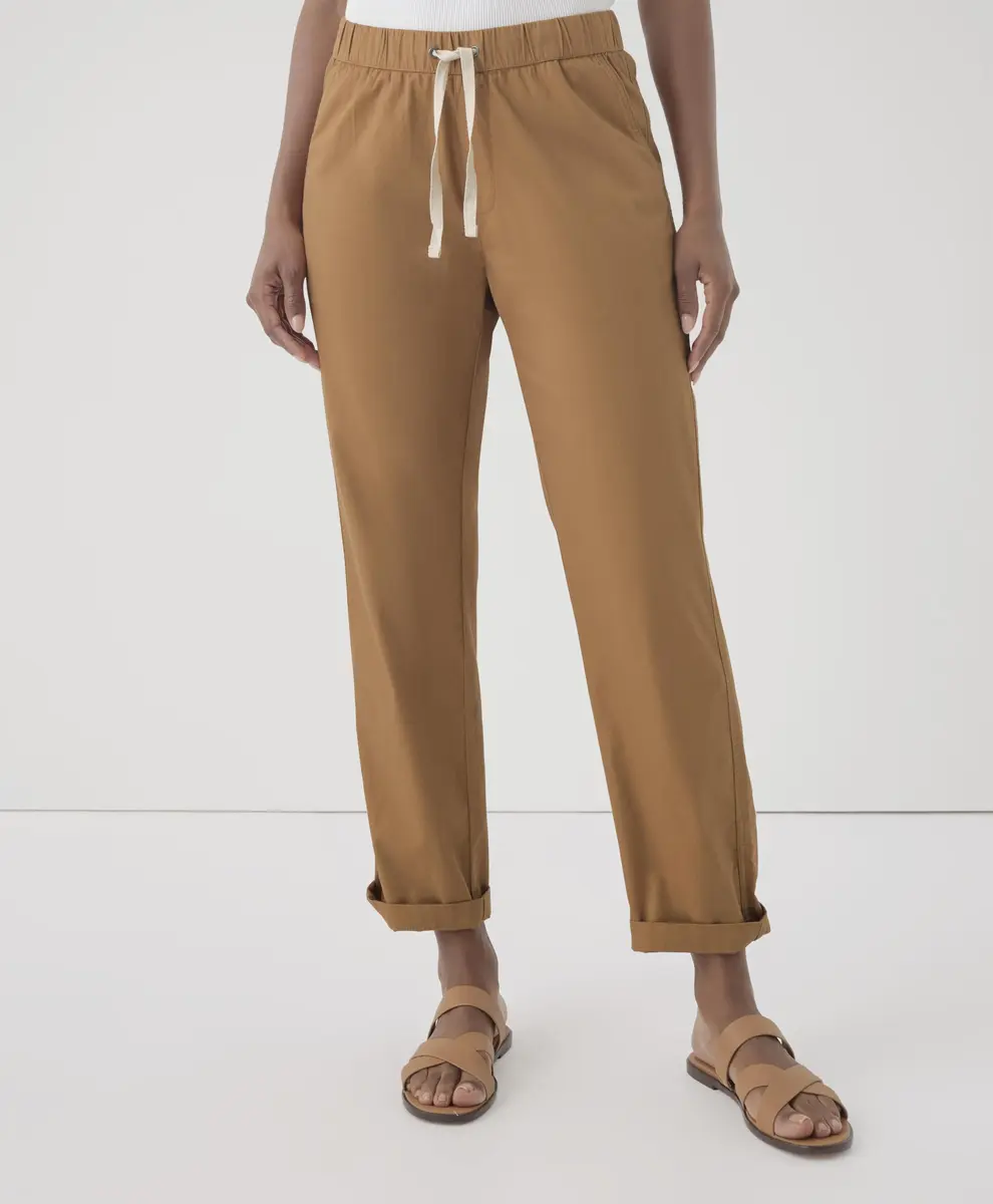 Pact Organic Cotton Women's Daily Pants Camel | Breathable, Stretch & Versatile (70-120 chars) - view 7