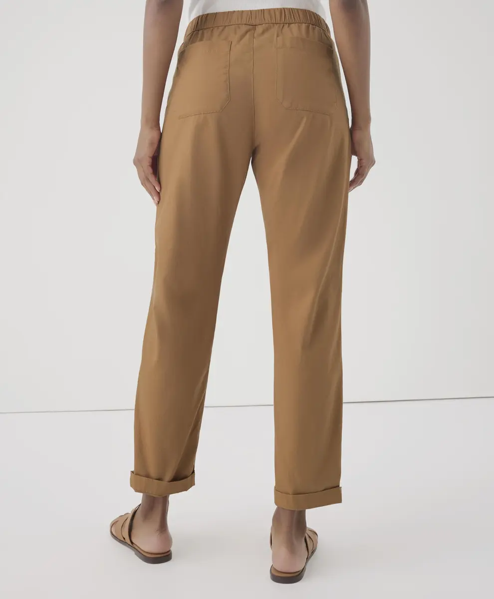 Pact Organic Cotton Women's Daily Pants Camel | Breathable, Stretch & Versatile (70-120 chars) - view 8