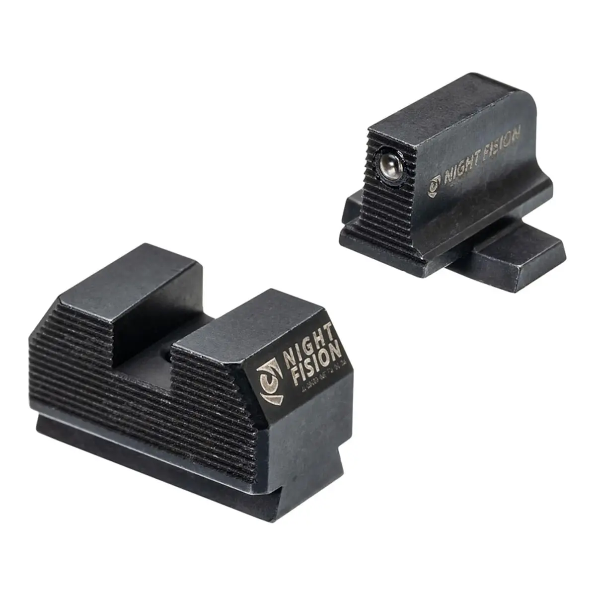 Night Fision Optics Ready Stealth Night Sight Set for Sig P365/P320 w/EPS - Black Front, Blank Rear | Bright Tritium, Swiss Made - main product image