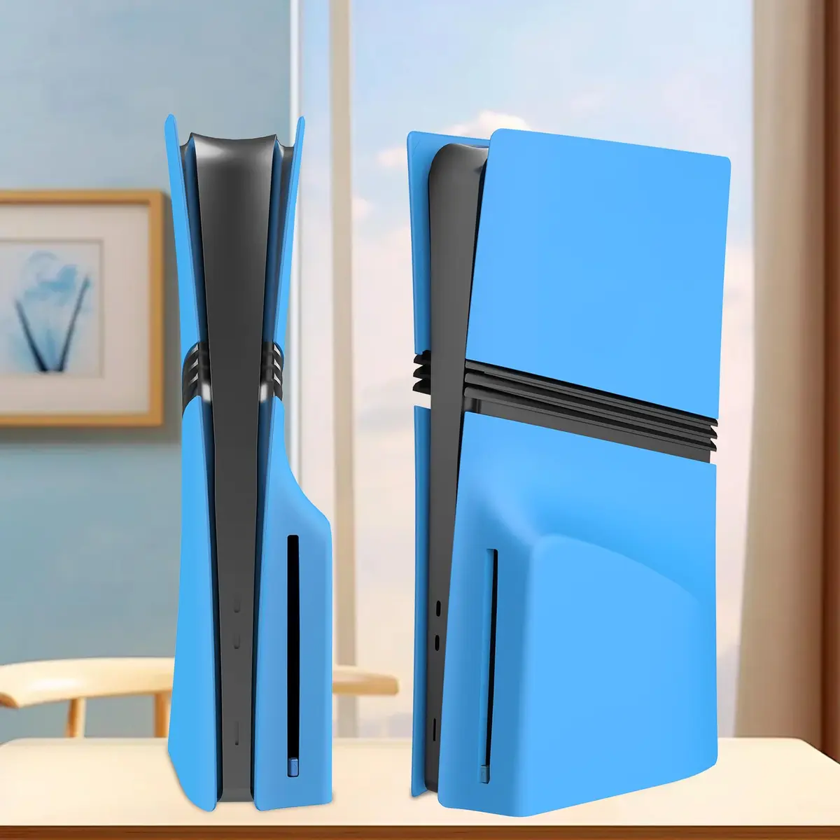 MIKNEKE Cover Plates for PS5 Pro Disc Edition | Matte Side Shell FacePlates for PlayStation 5 Pro Console (15.2*8.5 in) - view 5