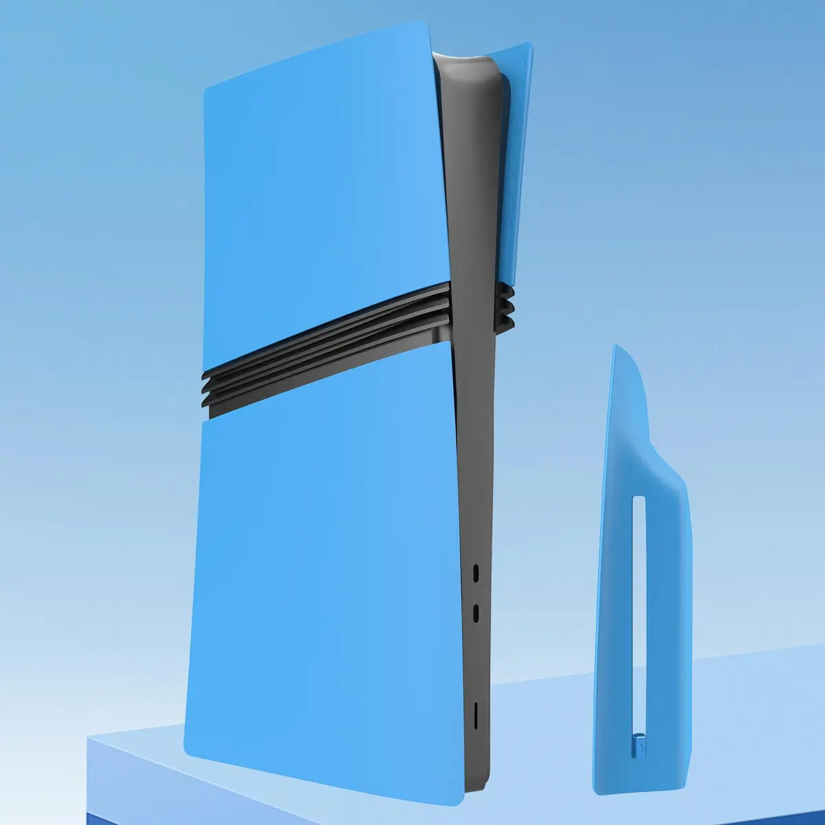 MIKNEKE Cover Plates for PS5 Pro Disc Edition | Matte Side Shell FacePlates for PlayStation 5 Pro Console (15.2*8.5 in) - view 2