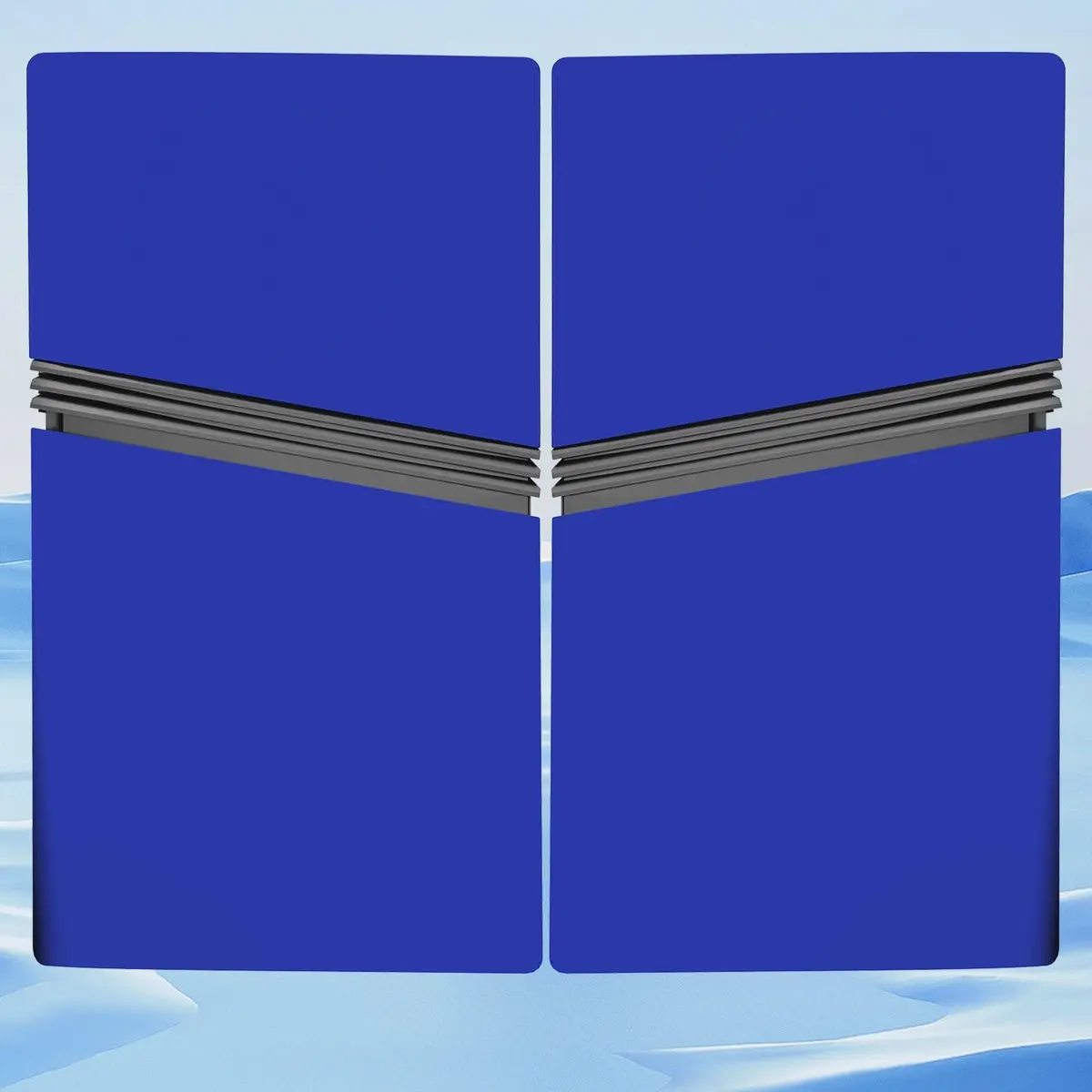 MIKNEKE Cover Plates for PS5 Pro Digital Edition Blue | Matte Faceplates Compatible with PlayStation 5 Pro Console (15.2 in x 10.2 in) - view 2