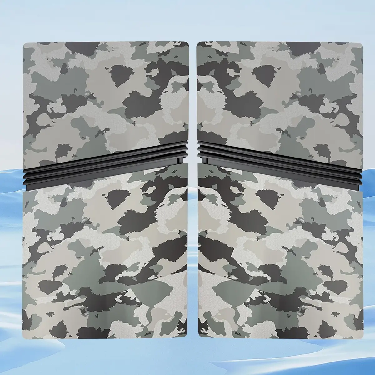 MIKNEKE Cover Plates for PS5 Pro Digital Edition Matte FacePlates Accessories in Camouflage | Durable ABS Shell for Console Protection - view 2