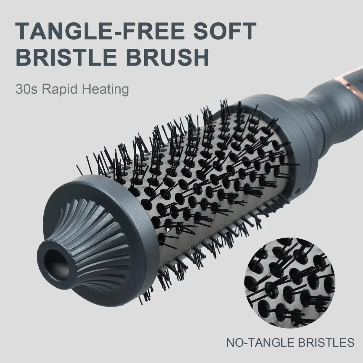 Sonew Heated Round Brush, 1.25"/1.5"/1.75" | Ionic Tech, Dual Voltage, Smooths Frizz & Adds Volume - view 5