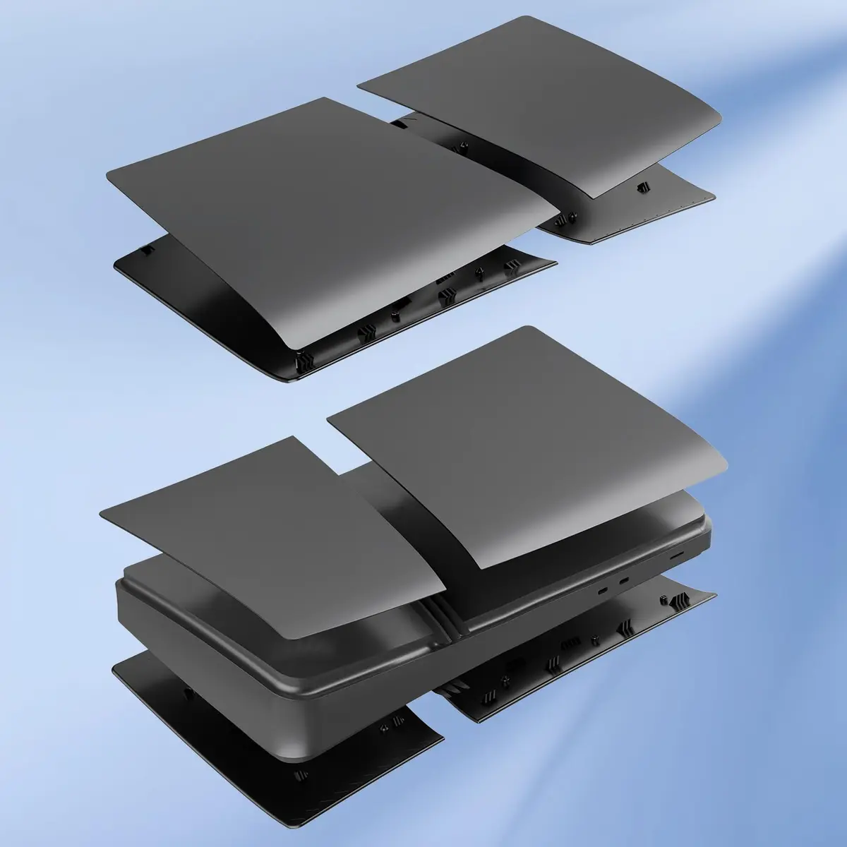 MIKNEKE Cover Plates for PS5 Pro Digital Edition Matte Faceplates | Durable ABS Shells for Console Customization - view 3