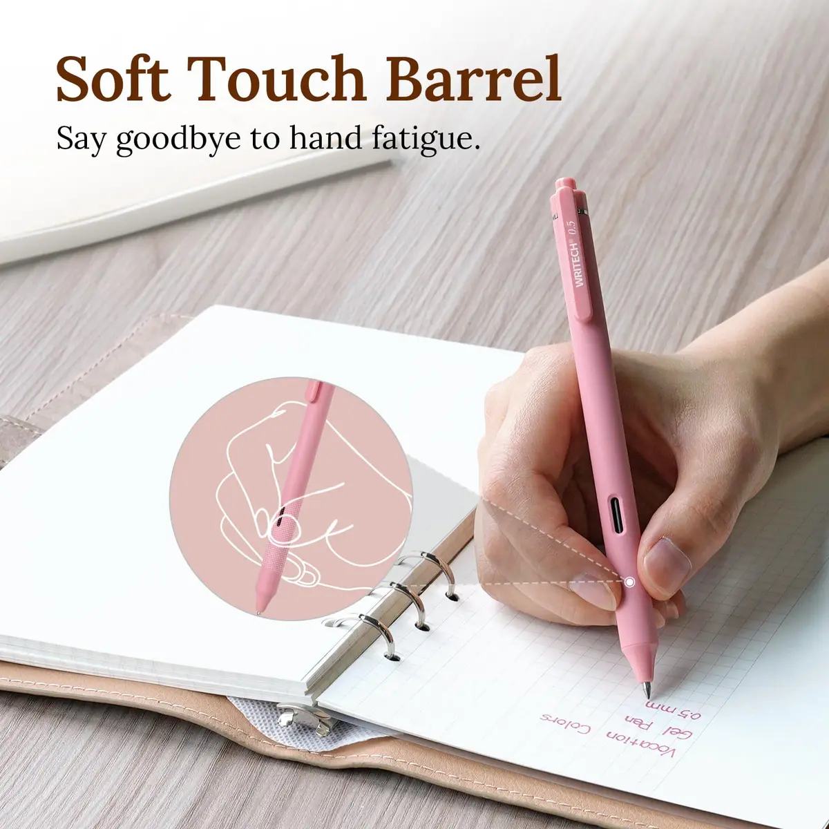 WRITECH Vintage Multicolor Gel Pens 8 Count (0.5mm Fine Point) | Smooth Writing & Quick Dry - view 5