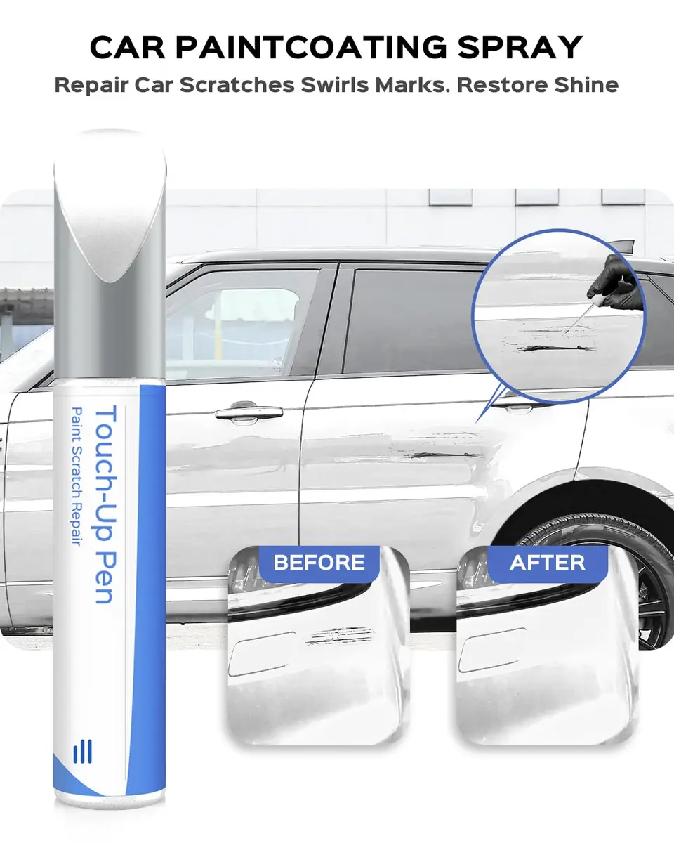 PARTS4EV Fuji White Touch Up Paint Pen for Land Rover | 12ml (0.41 Fl Oz) - view 2