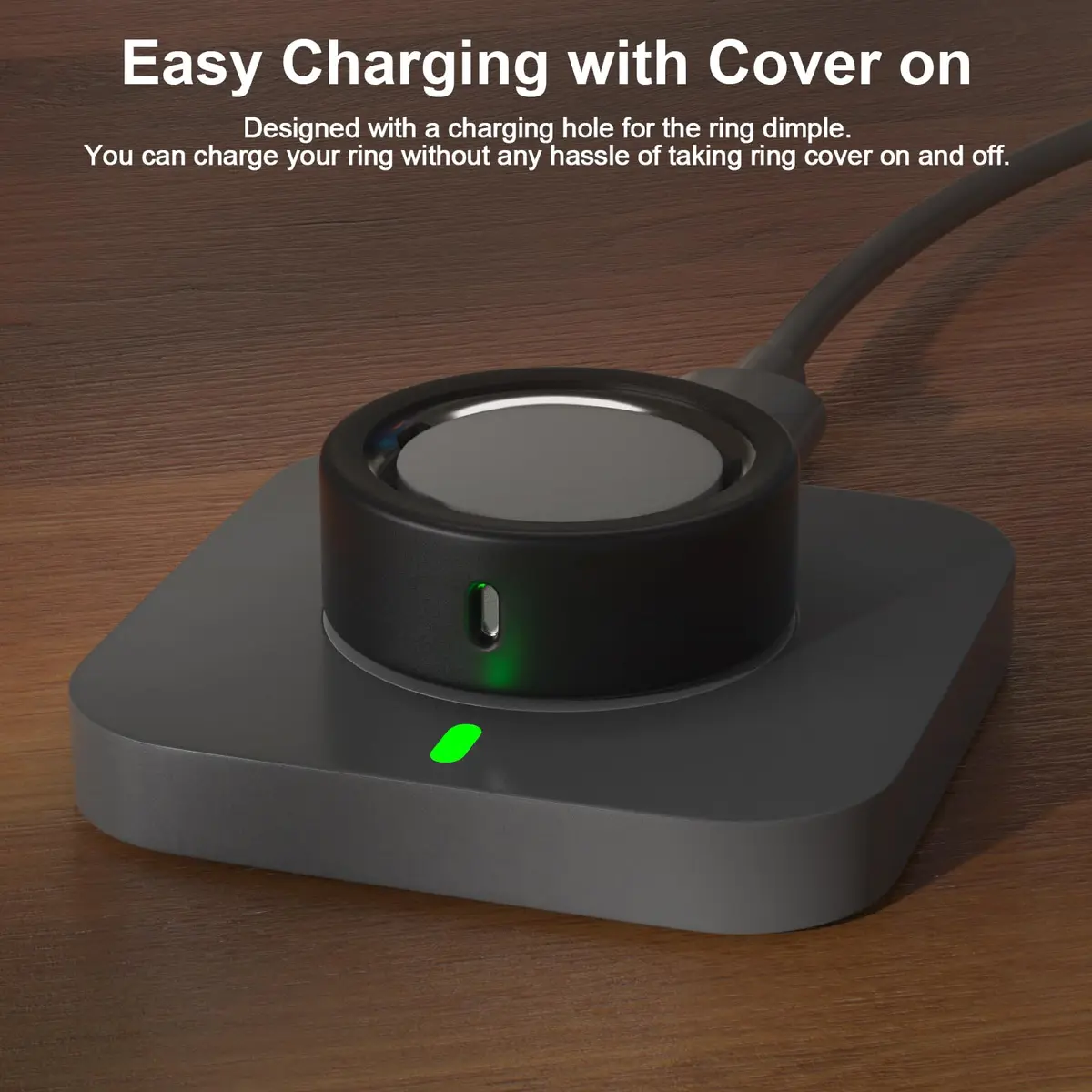 ZOOROO Oura Ring Gen 4/Gen 3 Cover (Size 14) | TPU Protector with Charging Hole - view 3