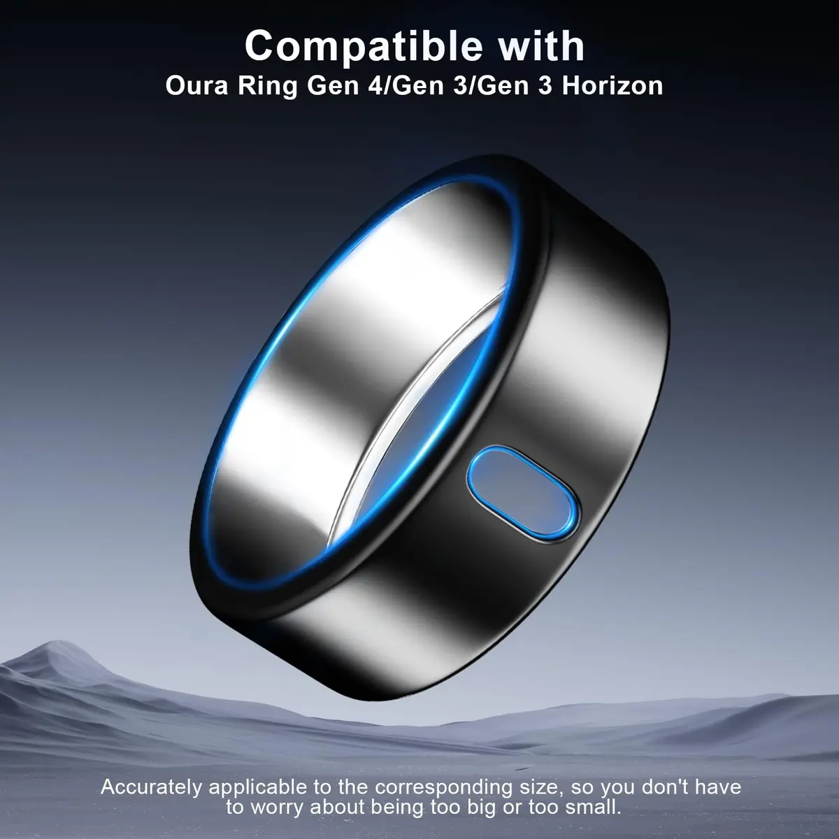 ZOOROO Oura Ring Gen 4/3 Cover (Size 11) | TPU Protector for Smart Rings - view 2