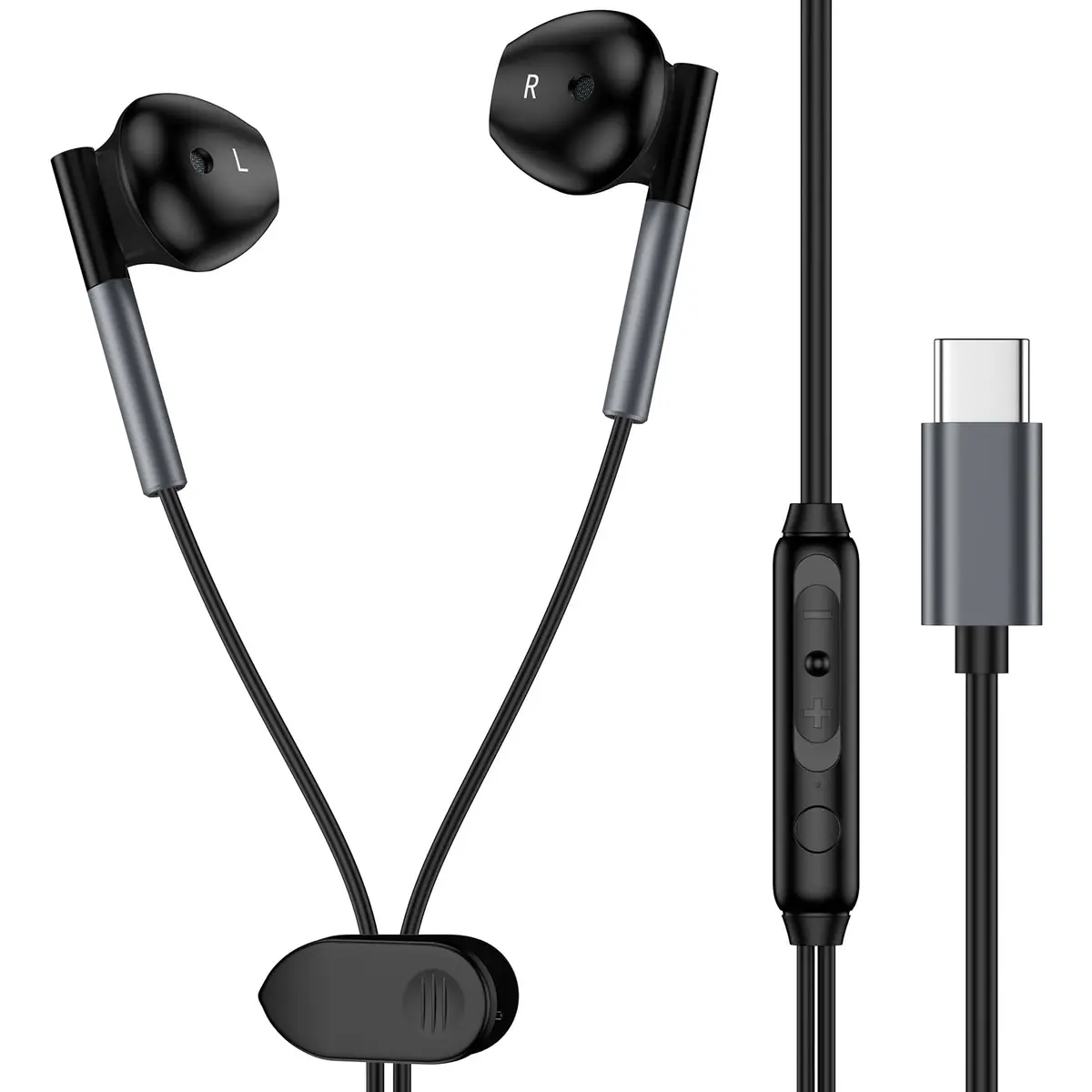 iHoto USB C Wired Earbuds for Samsung Galaxy A17 A16 5G | Hi-Fi Sound & Ergonomic Fit - main product image
