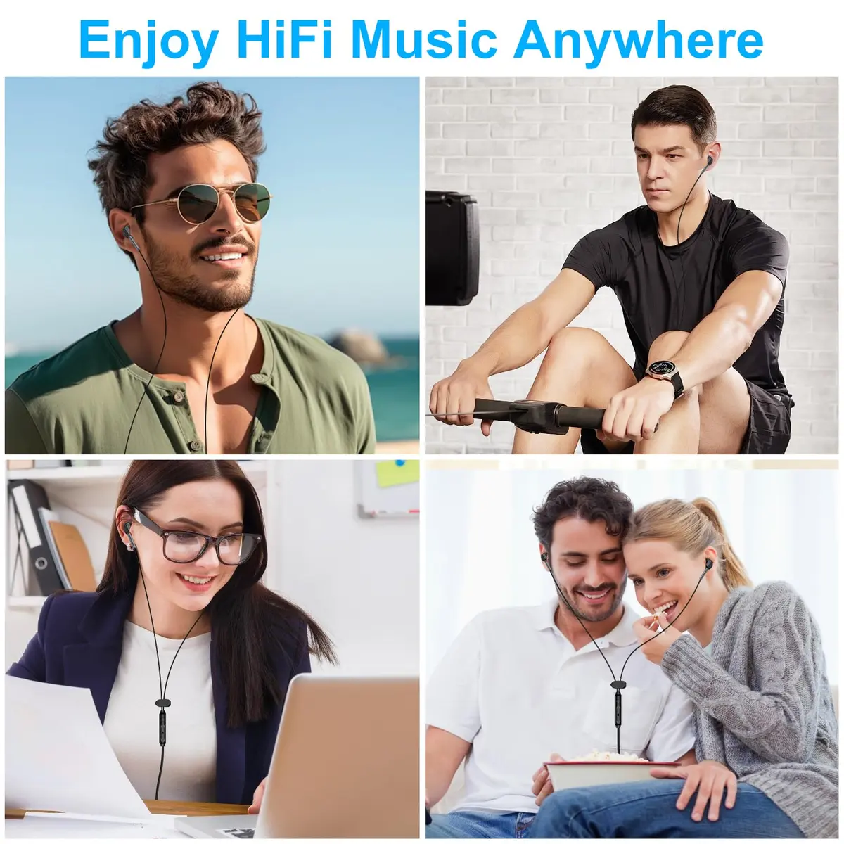 iHoto USB C Wired Earbuds for Samsung Galaxy A17 A16 5G | Hi-Fi Sound & Ergonomic Fit - view 6