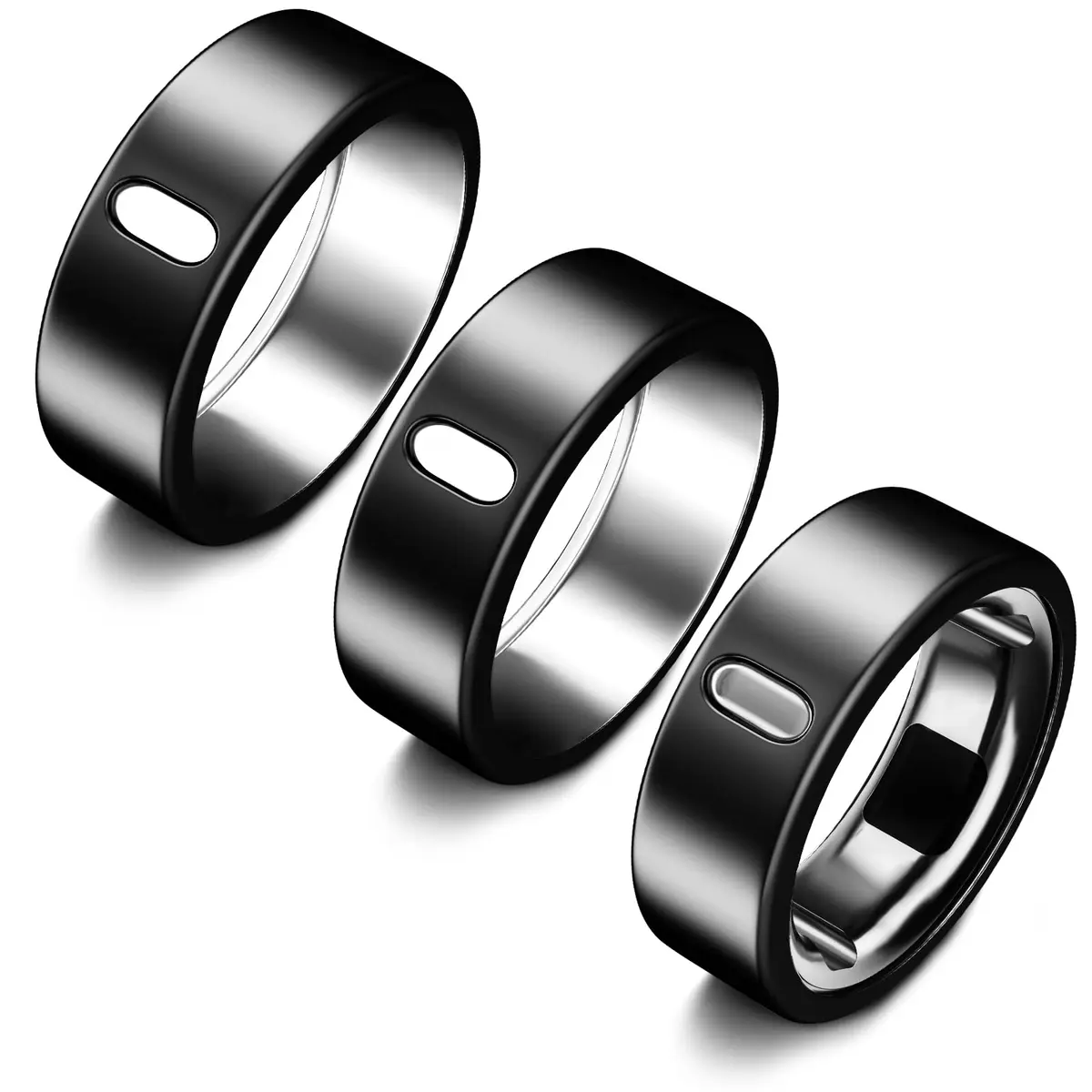 ZOOROO Oura Ring Gen 4/3 Cover 3-Pack (Size 8) | TPU Protector with Charging Hole - main product image