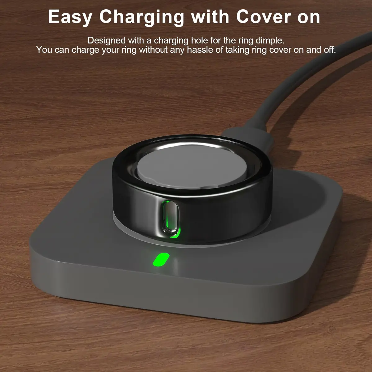 ZOOROO Oura Ring Gen 4/3 Cover 3-Pack (Size 8) | TPU Protector with Charging Hole - view 3