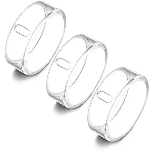 ZOOROO Oura Ring Cover 3 Pack Size 7 Clear | TPU Protector for Gen 4/3, Supports Charging - main product image