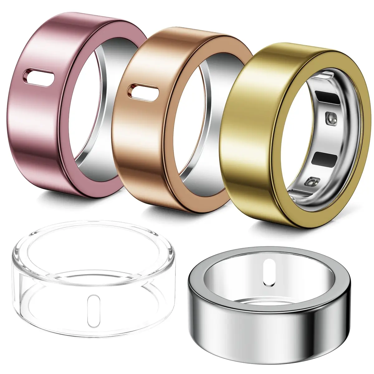 Hexasider Ring Cover Compatible with Oura Ring 4/3 Size 10 | Ultra-Thin TPU Case for Sleep & Fitness - main product image
