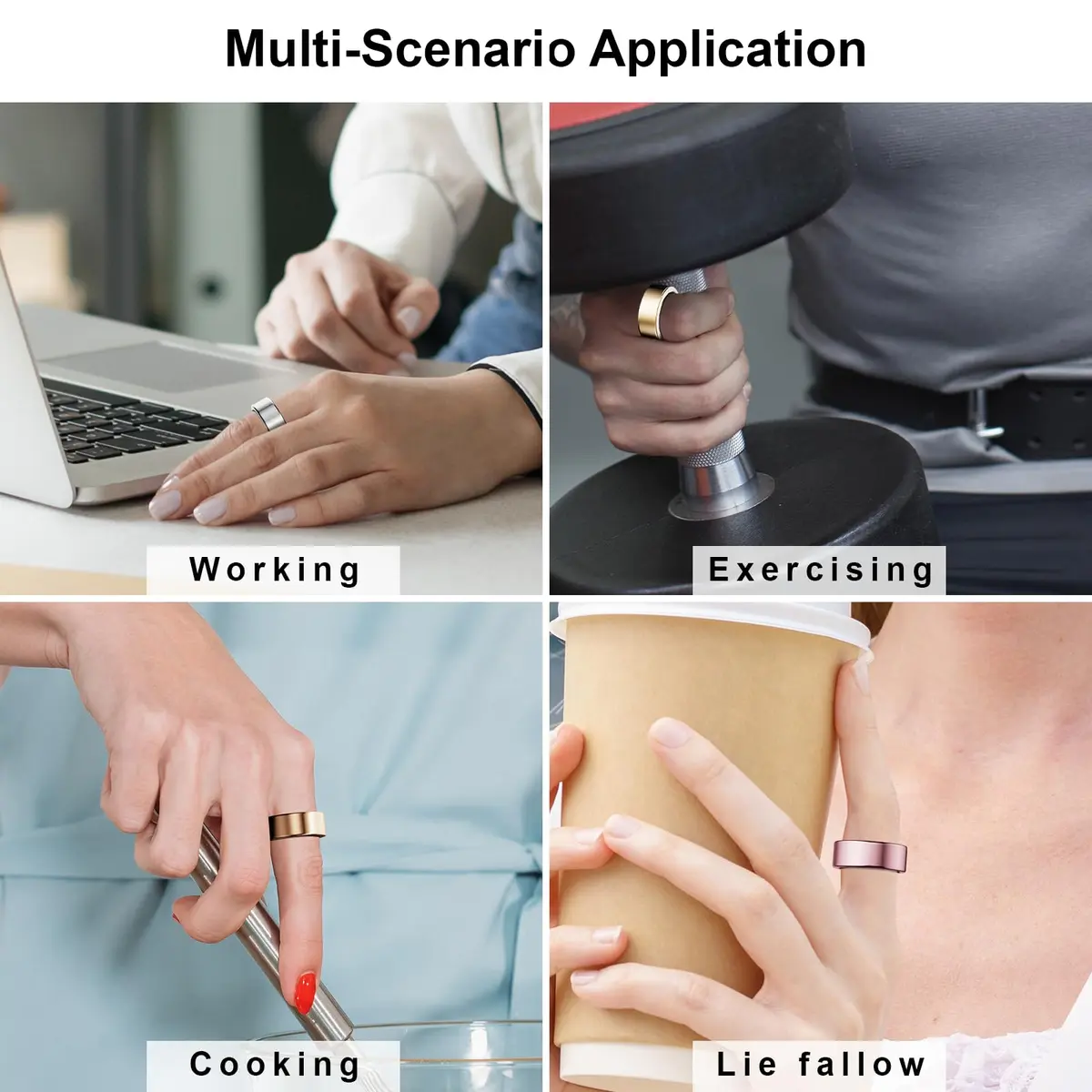 Hexasider Ring Cover Compatible with Oura Ring 4/3 Size 10 | Ultra-Thin TPU Case for Sleep & Fitness - view 7