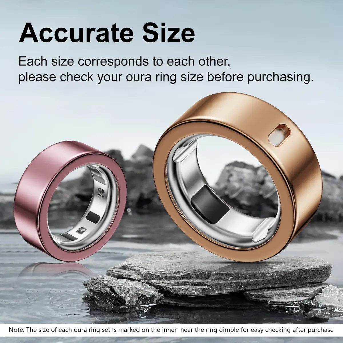 Hexasider Ring Cover Compatible with Oura Ring 4/3 Size 10 | Ultra-Thin TPU Case for Sleep & Fitness - view 2