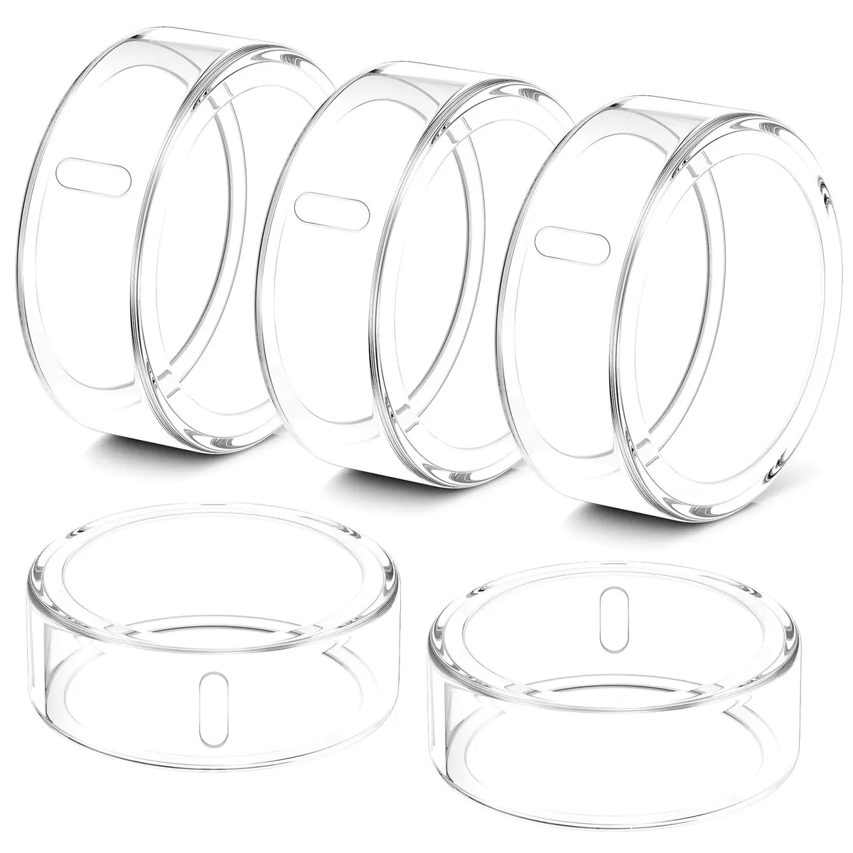 Hexasider Ring Cover Size 7 | Ultra-Thin TPU Compatible with Oura Ring 4/3 (0.6mm, Clear) - main product image
