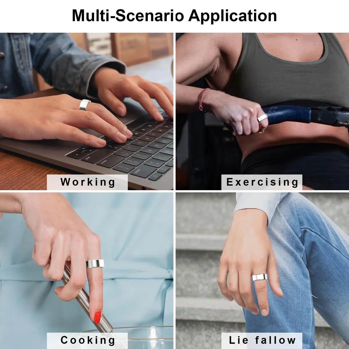 Hexasider Ring Cover Size 7 | Ultra-Thin TPU Compatible with Oura Ring 4/3 (0.6mm, Clear) - view 7