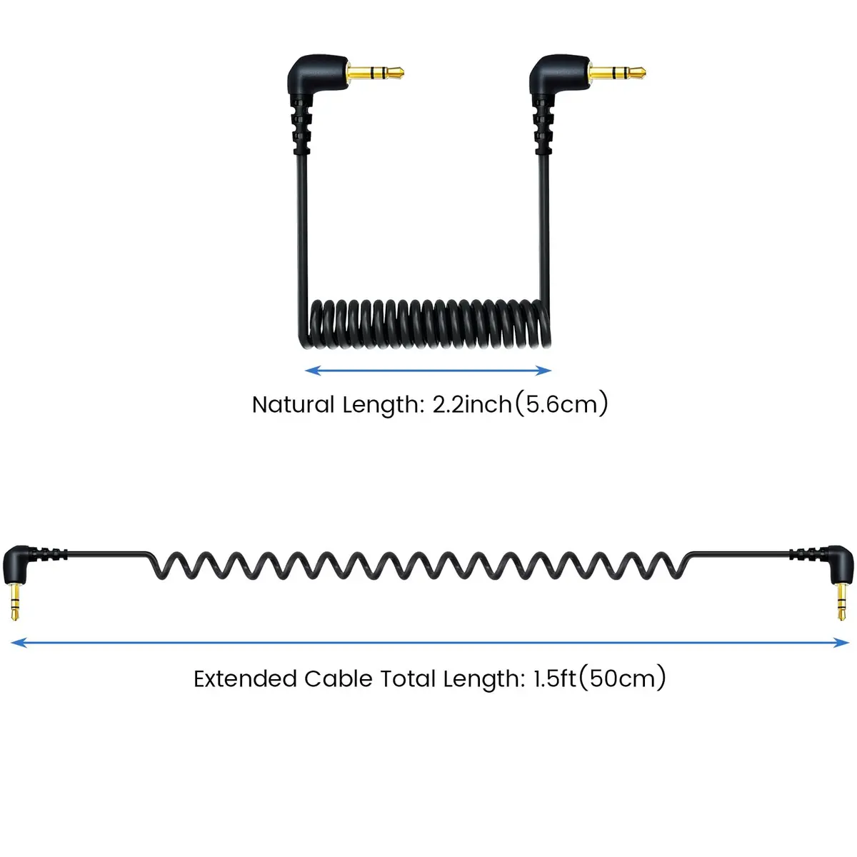 weishan 2-Pack 3.5mm Microphone Cable for DJI Mic Mini & Hollyland Lark Receivers | Durable, Flexible, Noise-Free Audio (120 chars) - view 6